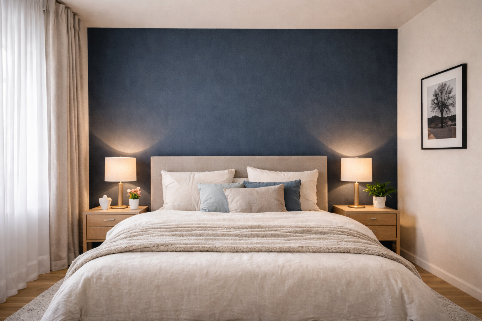 Tapezierarbeiten & Anstrich – Schlafzimmer in Steglitz