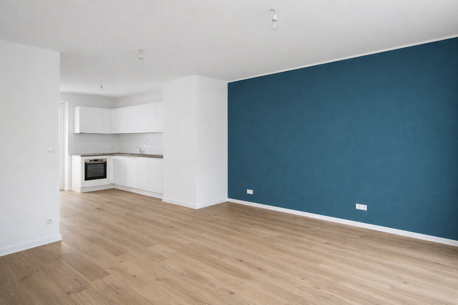 Innenanstrich – Wohnküche & Wohnzimmer in Wedding