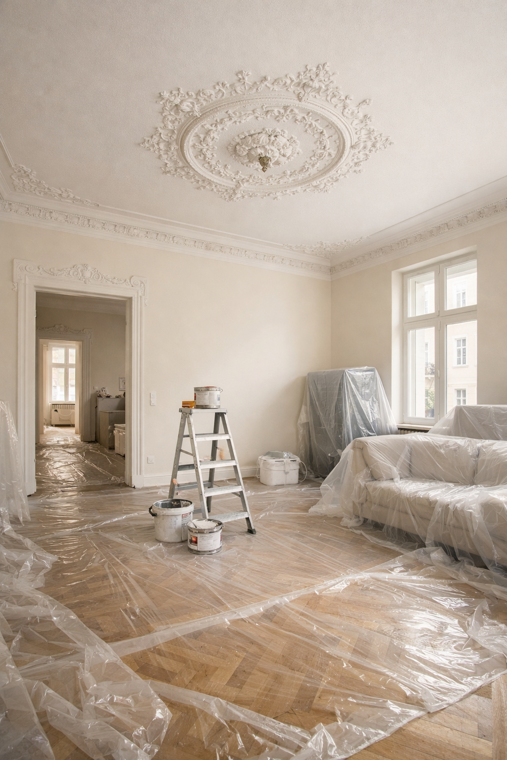 Innenanstrich – Altbauwohnung in Moabit