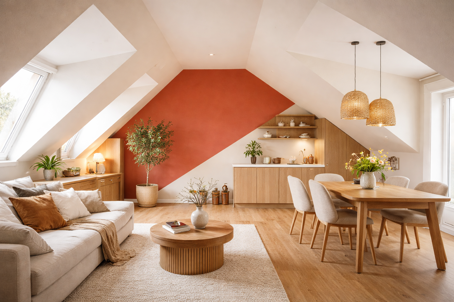 Innenanstrich – Dachgeschosswohnung in Schöneberg